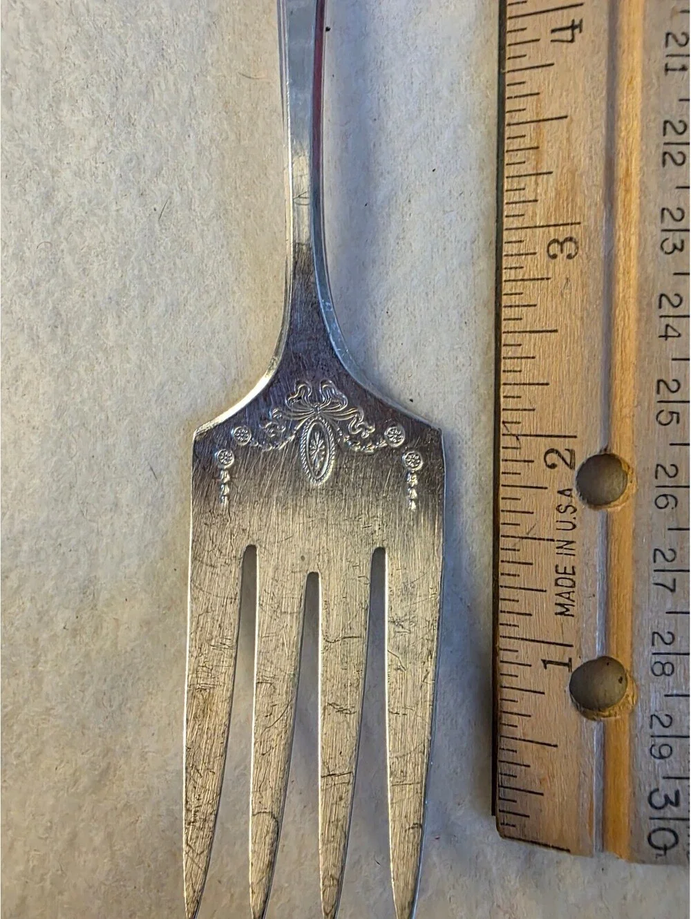 Oneida Community Plate Adam 1917 Silverplate Luncheon Fork 7 Inch